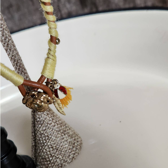 3 Nature Themed Cord Bracelets - Gold Tone Charms & Tassel - BFF, Sisters, Gift - Picture 7 of 10